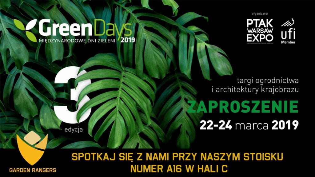 zaproszenie na targi green days od garden rangers