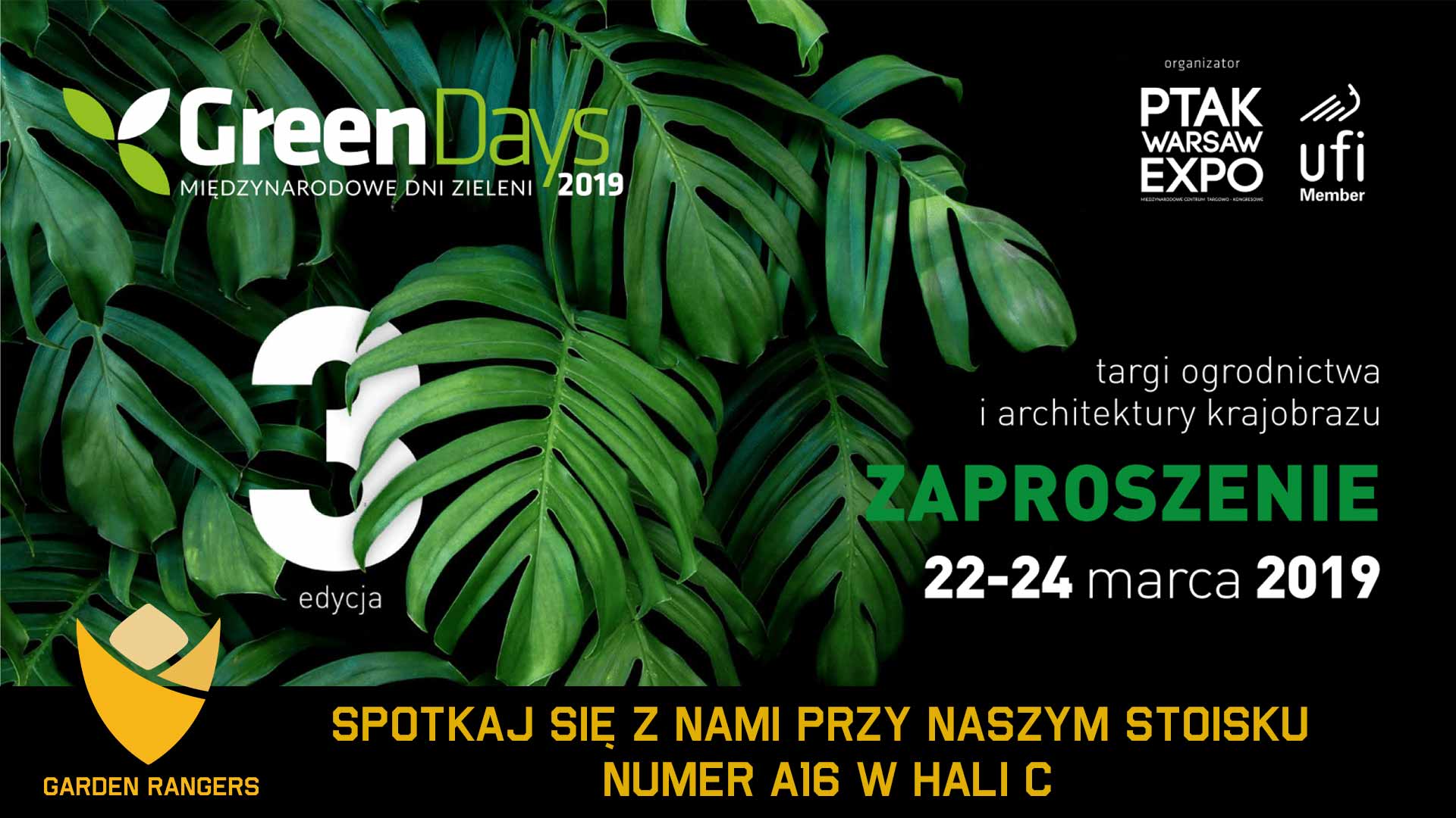 zaproszenie na targi green days od garden rangers