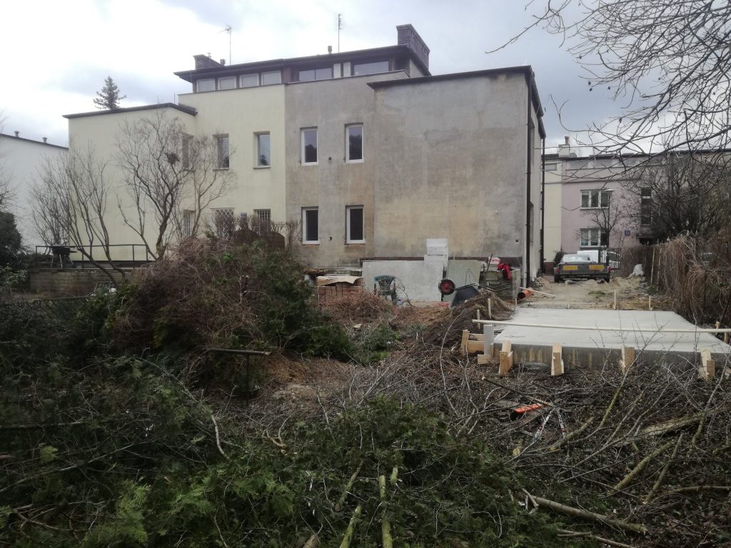 oczyszczanie ogrodu z krzaków i zarośli