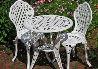 Meble ogrodowe z żeliwa